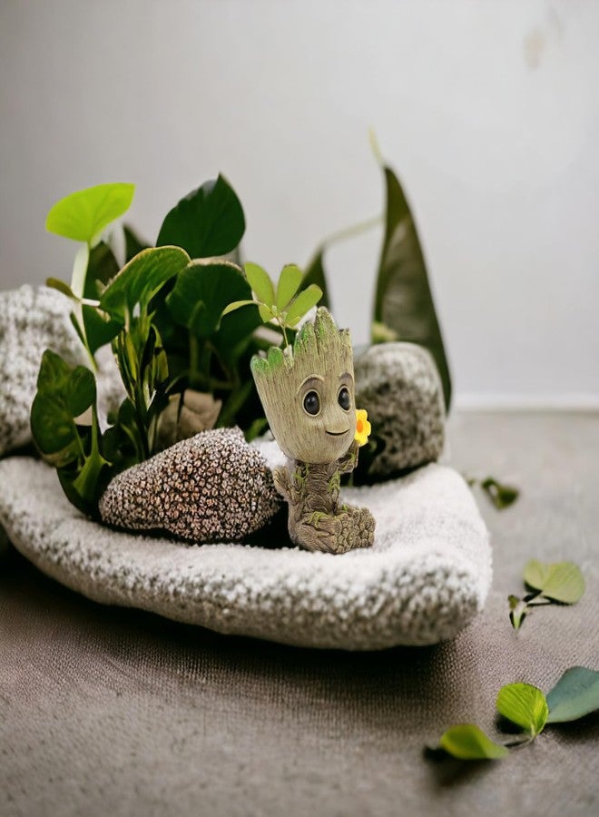 ZEshops Mini Tree Men Figurine Miniature Model Home Accessories Decompression Artefact 2PCs Bundle Set - Image 3